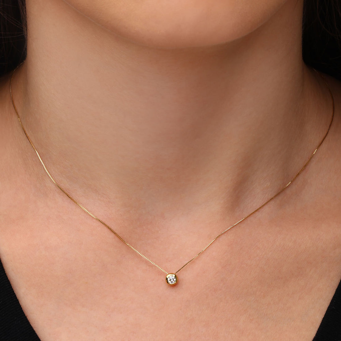 Pingente em Ouro Amarelo 18k com Diamante VS1