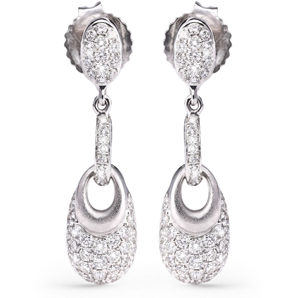 Par de Brinco em Ouro com Diamantes