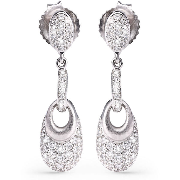 Par de Brinco em Ouro com Diamantes