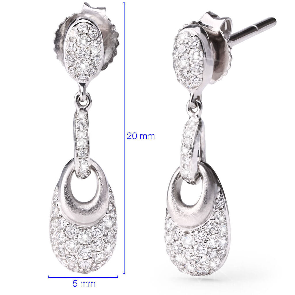 Par de Brinco em Ouro com Diamantes