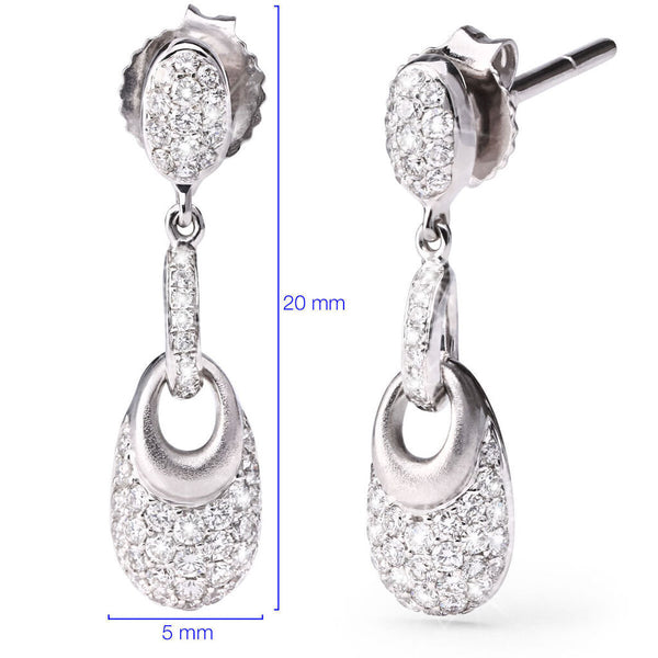 Par de Brinco em Ouro com Diamantes
