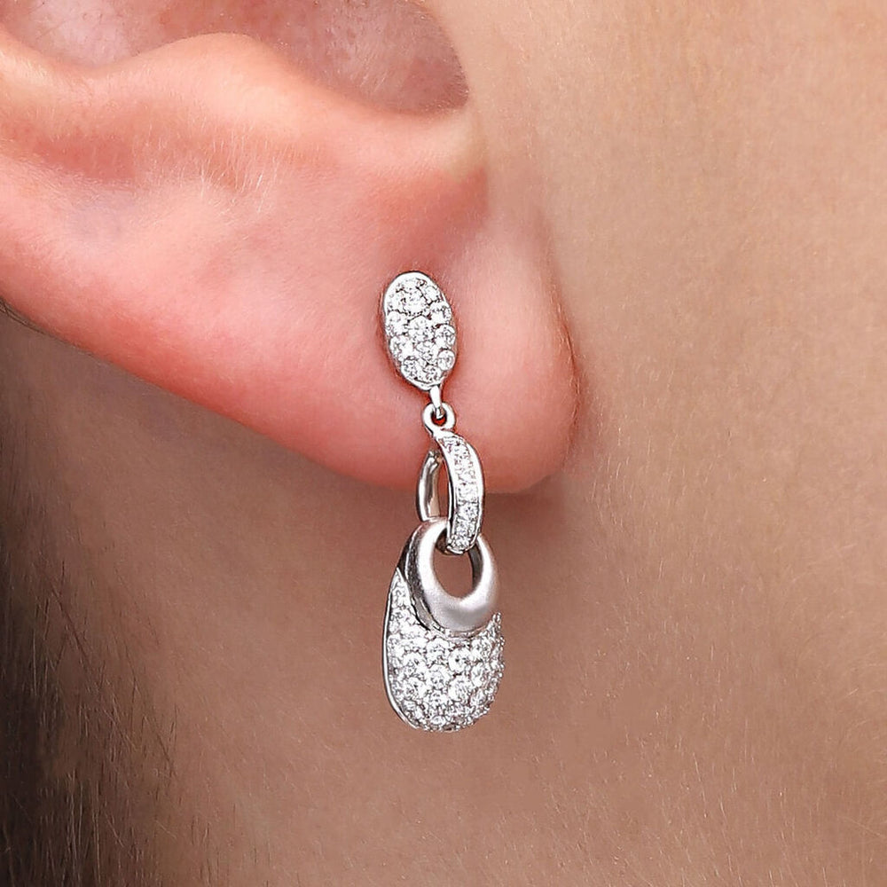Par de Brinco em Ouro com Diamantes