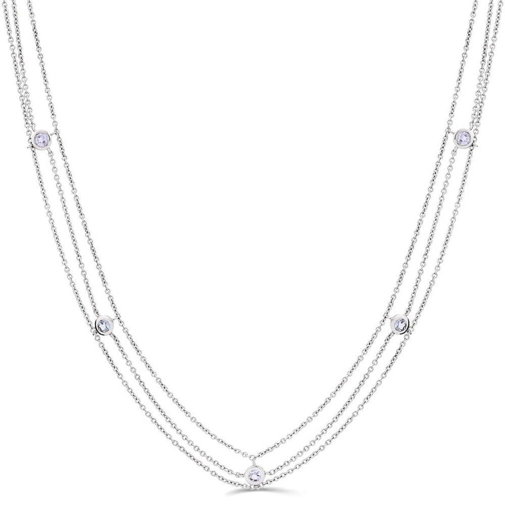 Colar em Prata 925 com Tanzanitas