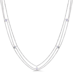 Colar em Prata 925 com Tanzanitas