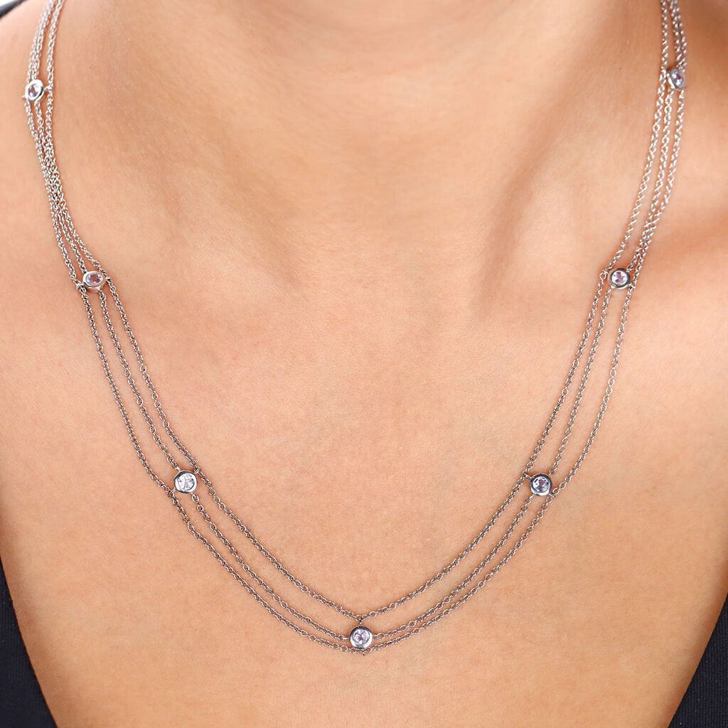 Colar em Prata 925 com Tanzanitas
