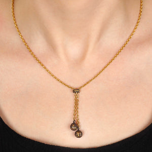 102433-Colar Linha Ara Collection em Ouro Amarelo 23,64 k com Safiras Amarelas