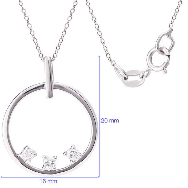 Corrente em Ouro Branco com  Diamantes