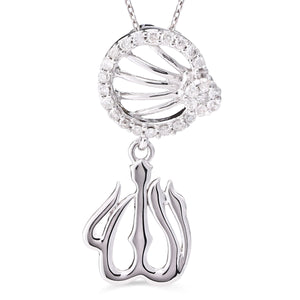 105102 - Pingente em Ouro Branco 18k Fundo do Mar com Diamantes Aprox. 11 pts