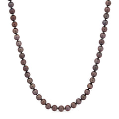 Colar em Ouro Branco de Pérolas Akoya Chocolate