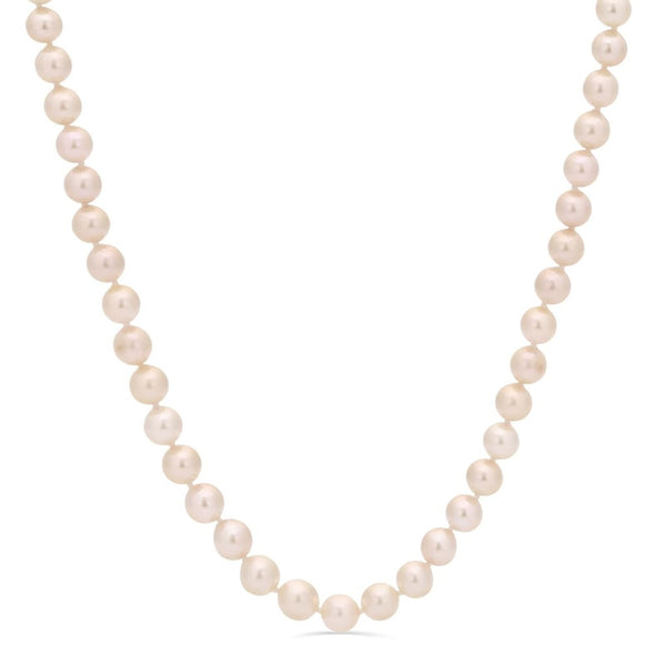 Colar em Ouro Branco 14 k com Pérolas Brancas Akoya