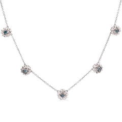 Colar em Prata 925 com Diamantes