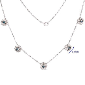 Colar em Prata 925 com Diamantes