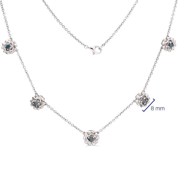Colar em Prata 925 com Diamantes