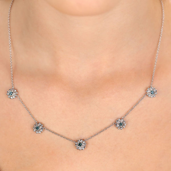 Colar em Prata 925 com Diamantes