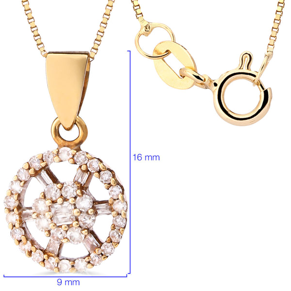 108530-Pingente em Ouro Amarelo com Diamantes