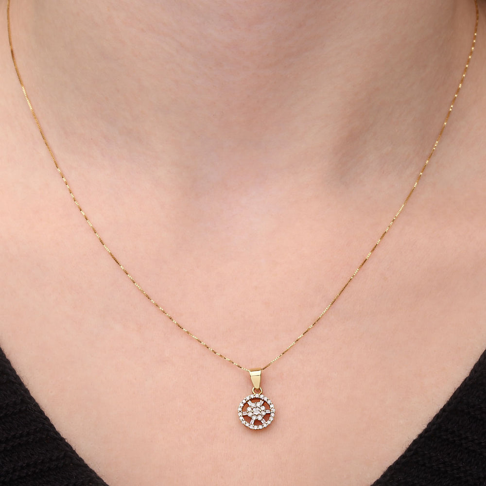 108530-Pingente em Ouro Amarelo com Diamantes