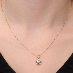 108530-Pingente em Ouro Amarelo com Diamantes