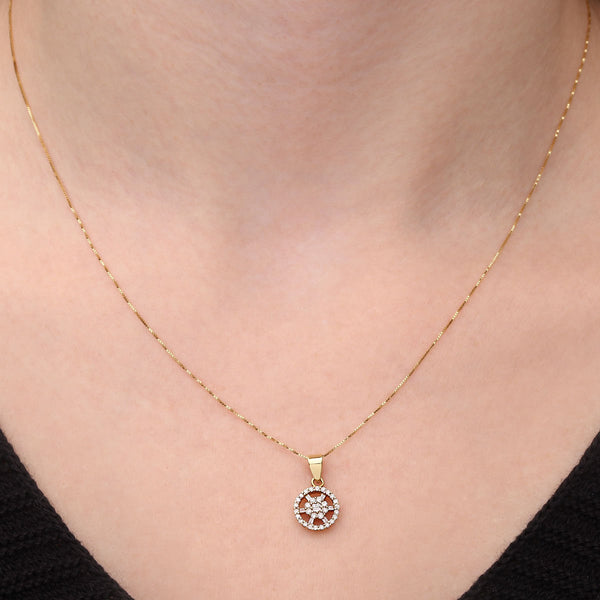 108530-Pingente em Ouro Amarelo com Diamantes