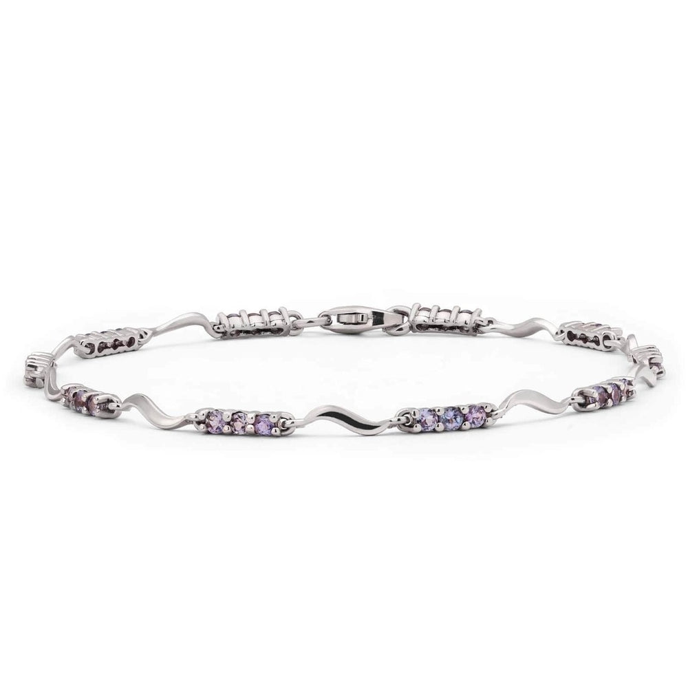 Pulseira em Prata 925 com Tanzanitas