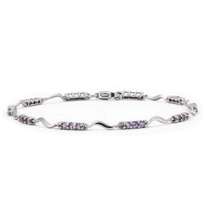 Pulseira em Prata 925 com Tanzanitas
