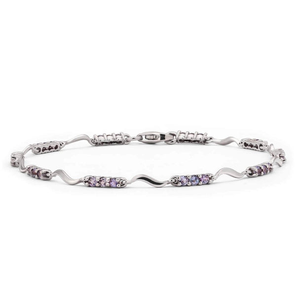 Pulseira em Prata 925 com Tanzanitas