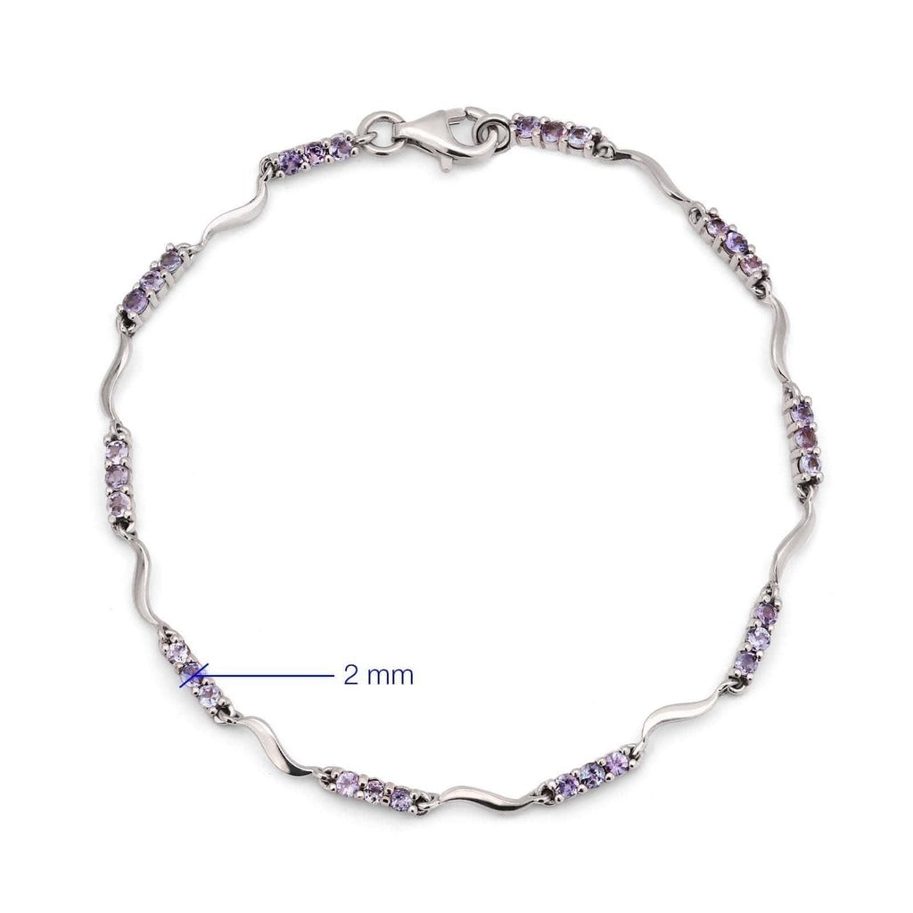 Pulseira em Prata 925 com Tanzanitas
