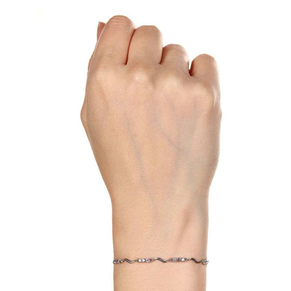 Pulseira em Prata 925 com Tanzanitas