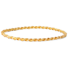Bracelete em Ouro Amarelo 18k Torcido