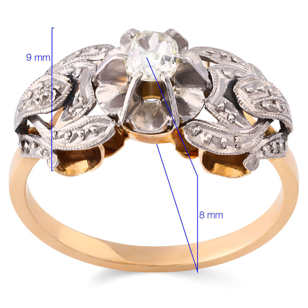 Anel em Ouro Vermelho 18k com Diamantes Aprox. 20 pts