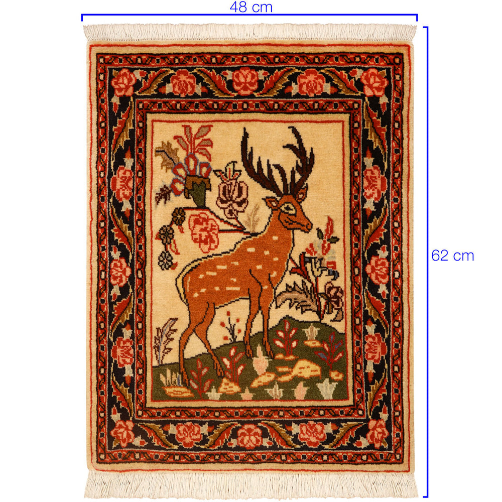 Tapete Iraniano Bidjar- 0,48 X 0,62