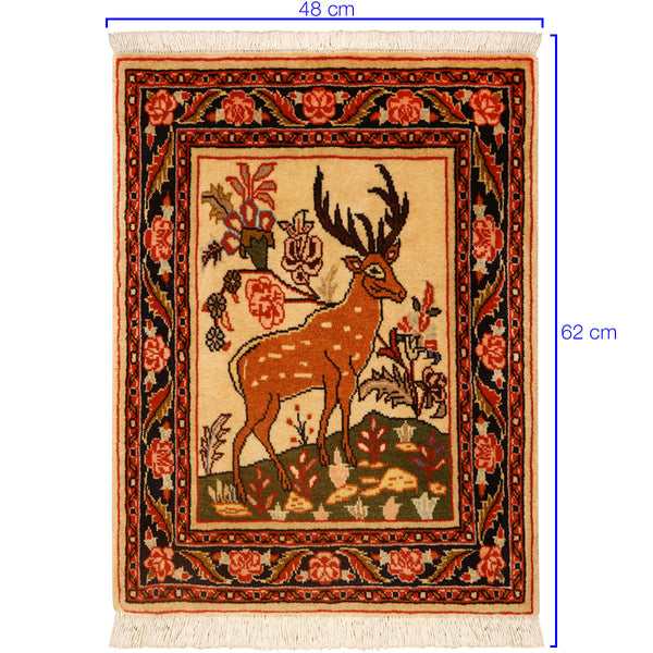 Tapete Iraniano Bidjar- 0,48 X 0,62
