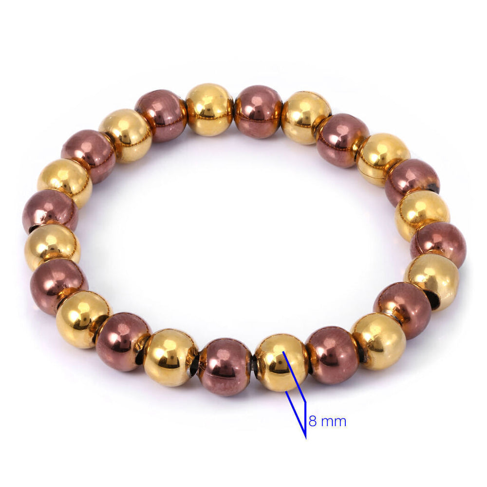 Colar e pulseira Terço em Aço Inoxidável