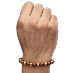 Colar e pulseira Terço em Aço Inoxidável