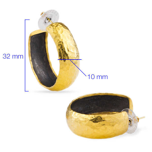 117986-Argola em Ouro Amarelo 18k Ara Collection