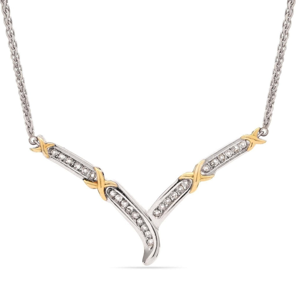 Colar em Prata 925 com Diamantes Brancos