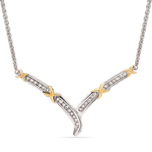 Colar em Prata 925 com Diamantes Brancos