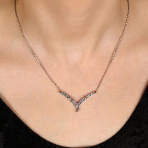 Colar em Prata 925 com Diamantes Brancos