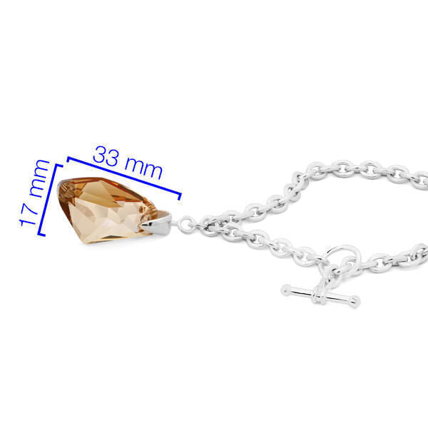 Pulseira de Prata com Cristal Swarovski