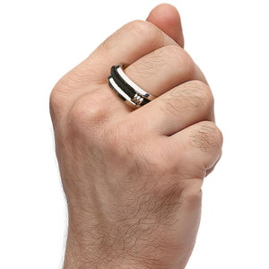 Anel  em Aço Inoxidável Masculino