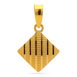 Pingente Losango Linha Alshahba em Ouro Amarelo 22k
