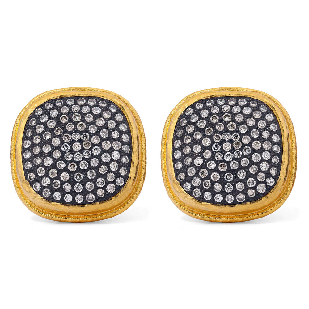 120562-Par de Brinco Ouro Amarelo 23,64k Ara Collection com Diamantes