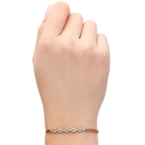 Colar Pulseira e Anel em Ouro Amarelo com Diamantes
