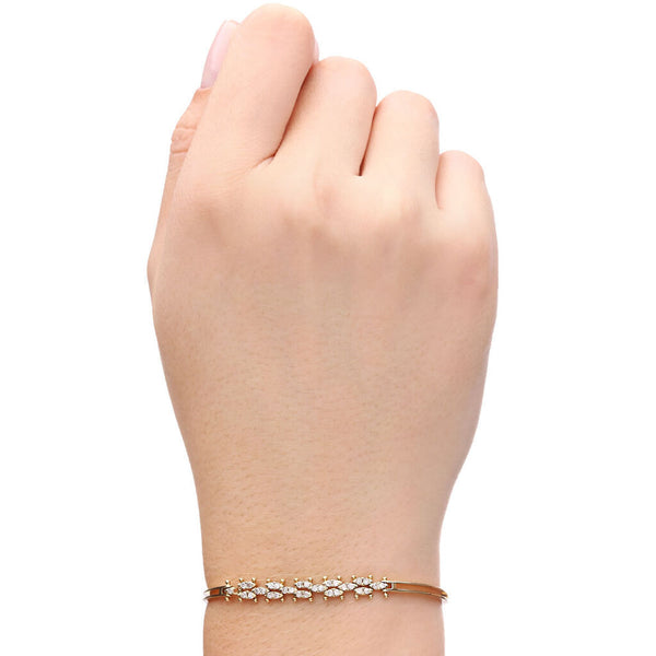 Colar Pulseira e Anel em Ouro Amarelo com Diamantes