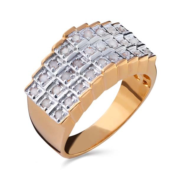 Anel em Prata 925 com Diamantes Ice