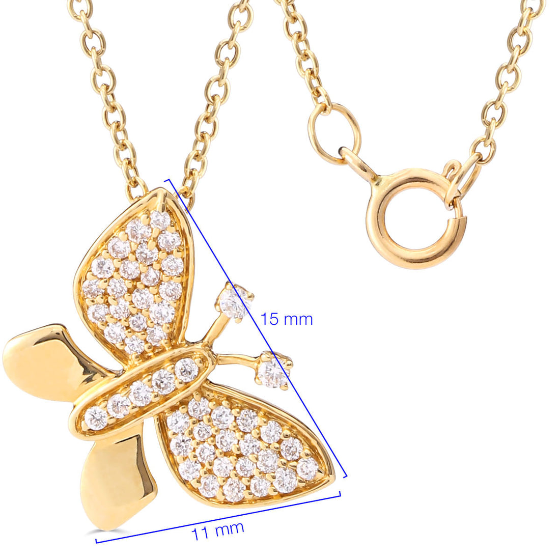 Pingente em Ouro Amarelo com Diamantes VS1