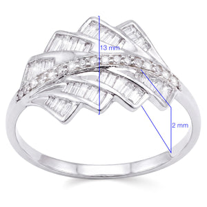 124352-Anel em Ouro Branco de Diamantes