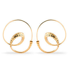 Argola Orbital em Ouro Amarelo 18k