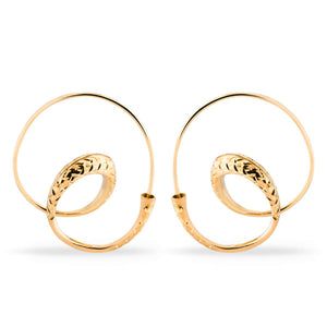 Argola Orbital em Ouro Amarelo 18k