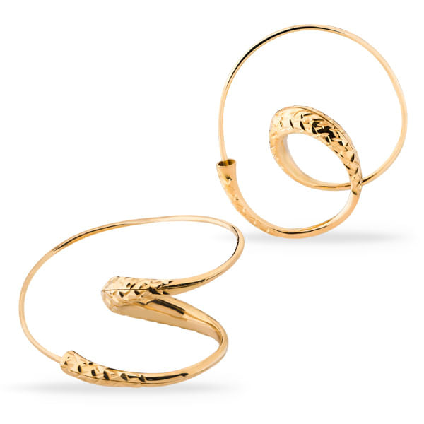 Argola Orbital em Ouro Amarelo 18k