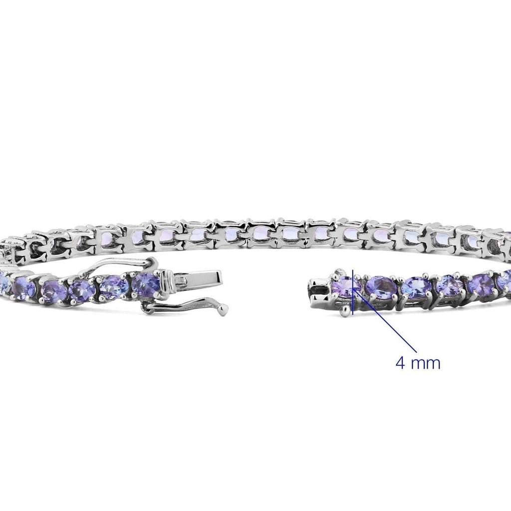 Pulseira em Prata 925 com Tanzanitas